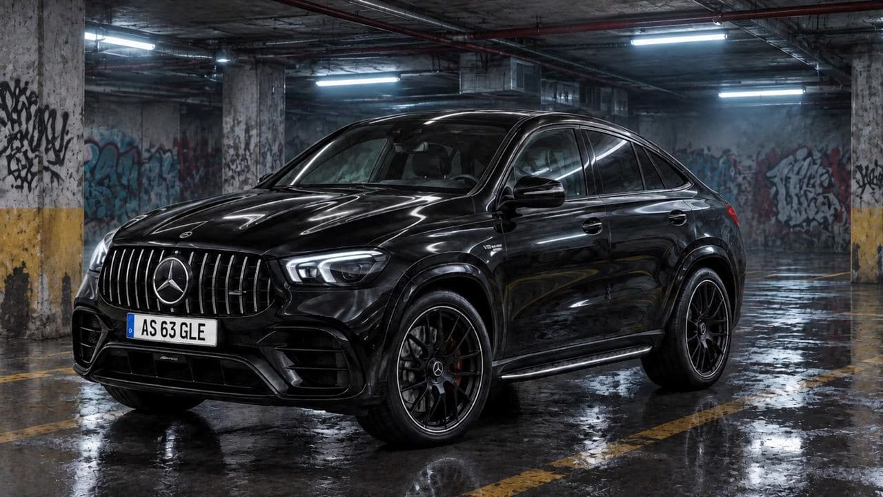 The same grey BMW X5, moved from a dealer lot into a studio